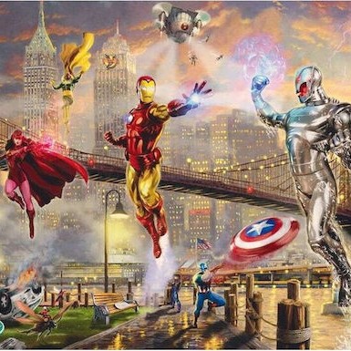 Thomas Kinkade Iron Man Marvel G Puzzle 2D 1000pcs
