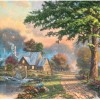 Schmidt Spiele Wooden Puzzle Thomas Kinkade Studios At Old Mill Stream 1000 Pieces