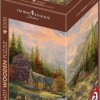 Schmidt Spiele Wooden Puzzle Thomas Kinkade Studios Mountain Scenery Stream 1000 Pieces
