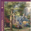 Schmidt Spiele Wooden Puzzle Thomas Kinkade Studios Village By Lake 1000 Pieces