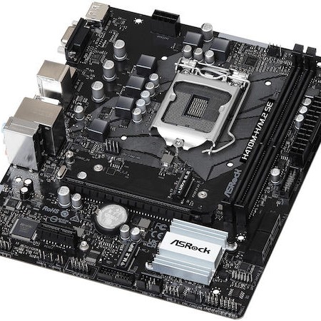 ASRock H410M-H/M.2 SE Motherboard Micro ATX με Intel 1200 Socket