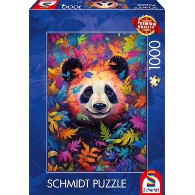 Schmidt Spiele Panda Bear In Rainbow Forest Puzzle 1000 Pieces