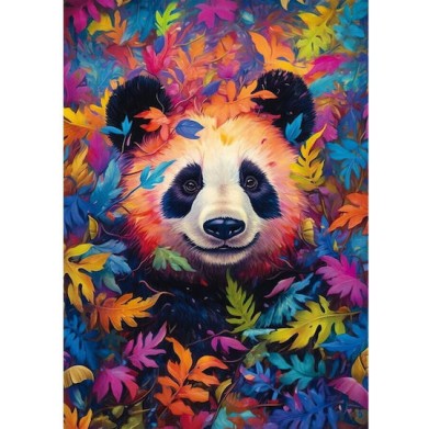 Schmidt Spiele Panda Bear In Rainbow Forest Puzzle 1000 Pieces