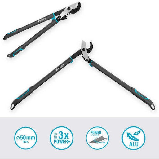 12052-20 Κλαδευτήρι Μακριών Χειρολαβών Gardena Energycut Pro L Ακμονοειδές