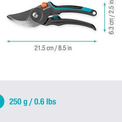 Gardena PremiumCut Pro Ψαλίδι Κλαδέματος με Μέγιστη Διάμετρο Κοπής 24mm