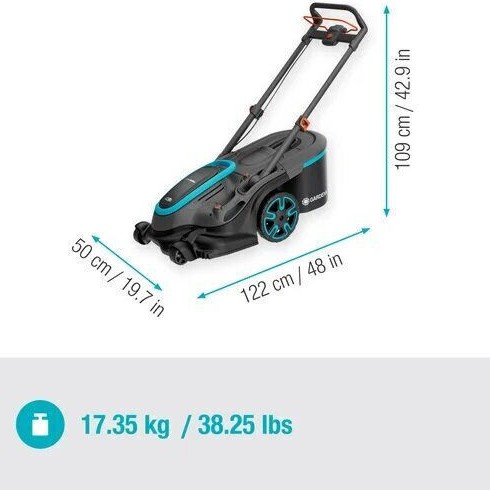 Gardena Powermax Duo 46 36v Μηχανή Γκαζόν Μπαταρίας Solo