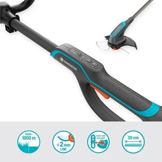 Gardena PowerTrim 30 Χορτοκοπτικό Ώμου / Χειρός Μπαταρίας