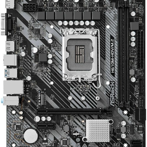 ASRock H610M-HDV/M.2 R2.0 Motherboard Micro ATX με Intel 1700 Socket 90-MXBJH0-A0UAYZ
