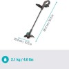 Gardena Easytrim Χορτοκοπτικό Ώμου / Χειρός Μπαταρίας 18V 2.06kg με 1 Μπαταρία 2Ah