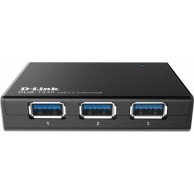 D-Link USB 3.0 Hub 4 Θυρών με σύνδεση USB-A και Εξωτερική Παροχή Ρεύματος