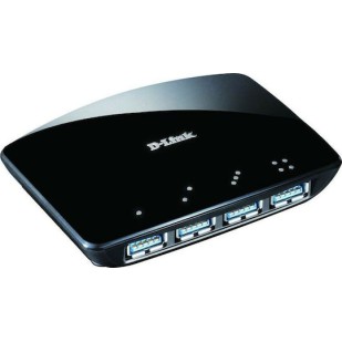 D-Link USB 3.0 Hub 4 Θυρών με σύνδεση USB-A και Εξωτερική Παροχή Ρεύματος