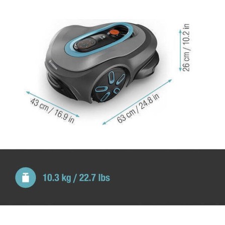 Gardena Smart SILENO Max Ρομποτική Μηχανή Γκαζόν