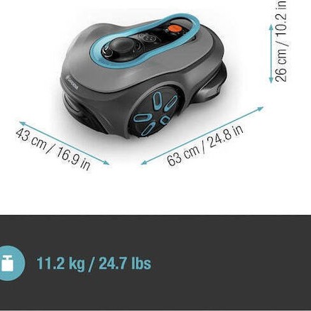 Gardena Smart Sileno Free 800 Ρομποτική Μηχανή Γκαζόν