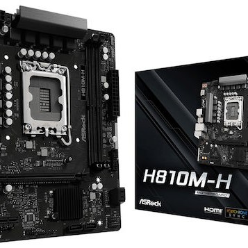 ASRock H810M-H Motherboard Micro ATX με Intel 1851 Socket 90-MXBSZ0-A0UAYZ