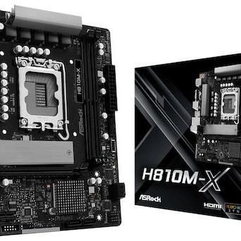 ASRock H810M-X Motherboard Micro ATX με Intel 1851 Socket 90-MXBS4-A0UAYZ