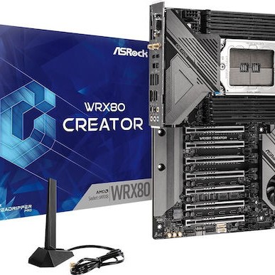 ASRock WRX80 Creator R2.0 Wi-Fi Motherboard Extended ATX με AMD SP3 Socket 90-MXBKH0-A0UAYZ