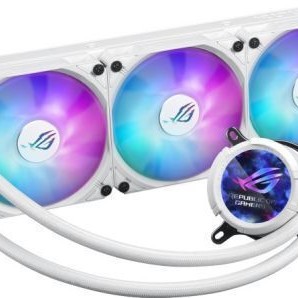 Asus Rog Strix LC III 360 Υδρόψυξη Επεξεργαστή Τριπλού Ανεμιστήρα 120mm για Socket AM4/AM5/1700/1200/115x με ARGB Φωτισμό Λευκή