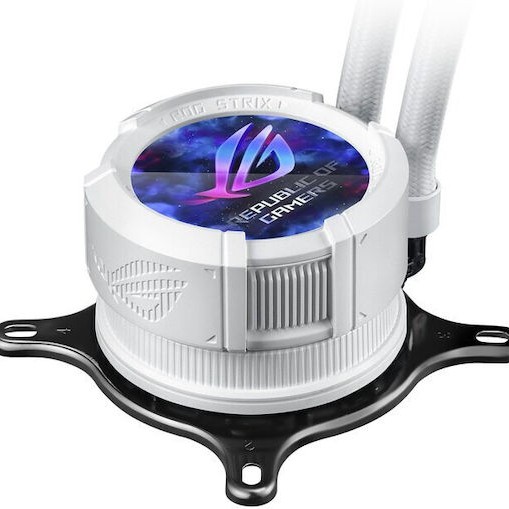 Asus Rog Strix LC III 360 Υδρόψυξη Επεξεργαστή Τριπλού Ανεμιστήρα 120mm για Socket AM4/AM5/1700/1200/115x με ARGB Φωτισμό Λευκή