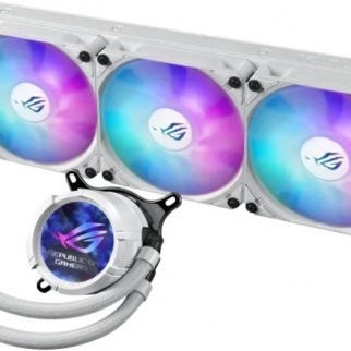 Asus Rog Strix LC III 360 Υδρόψυξη Επεξεργαστή Τριπλού Ανεμιστήρα 120mm για Socket AM4/AM5/1700/1200/115x με ARGB Φωτισμό Λευκή