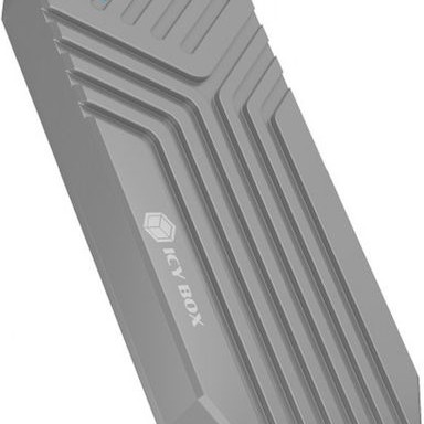Icy Box Θήκη για Σκληρό Δίσκο M.2 PCI Express NVME με σύνδεση Type-C σε Ασημί χρώμα