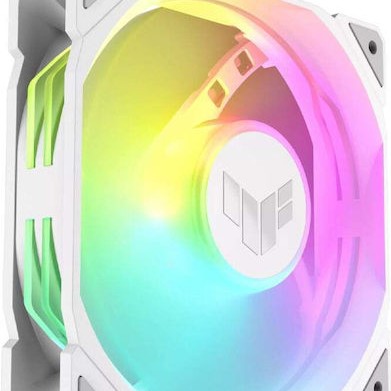 Asus TUF Gaming TR120 ARGB Case Fan με Σύνδεση 4-Pin PWM 3τμχ Λευκό