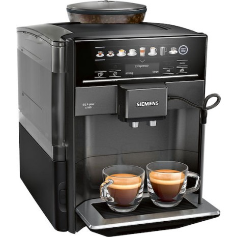Siemens Eq.6 Plus S100 Αυτόματη Μηχανή Espresso 1500W Πίεσης 15bar με Μύλο Άλεσης Μαύρη