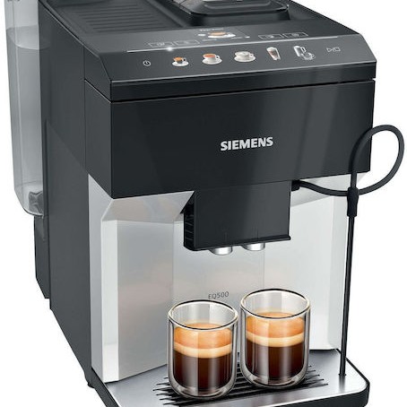Siemens Eq.500 Αυτόματη Μηχανή Espresso 1500W Πίεσης 15bar με Μύλο Άλεσης Μαύρη