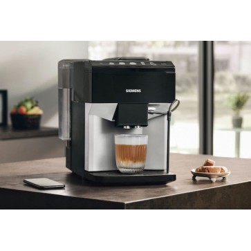Siemens Eq.500 Αυτόματη Μηχανή Espresso 1500W Πίεσης 15bar με Μύλο Άλεσης Μαύρη