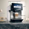 Siemens Eq.900 Αυτόματη Μηχανή Espresso 1500W Πίεσης 19bar για Cappuccino με Μύλο Άλεσης Ασημί