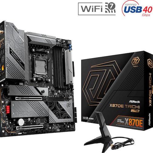 ASRock X870E Taichi Lite Wi-Fi Motherboard Extended ATX με AMD AM5 Socket 90-MXBPA0-A0UAYZ