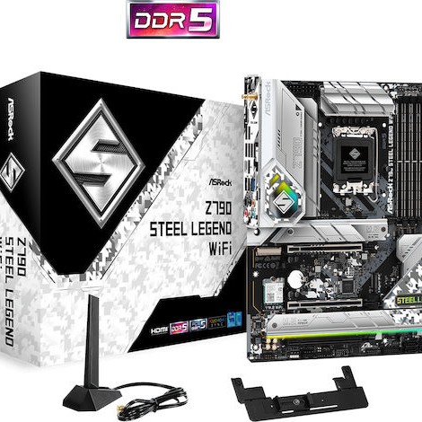 ASRock Z790 Steel Legend Wifi Motherboard ATX με Intel 1700 Socket 90-MXBKD0-A0UAYZ