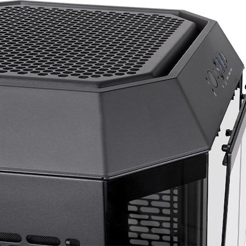 Thermaltake The Tower 250 Gaming Mini Tower Κουτί Υπολογιστή με Πλαϊνό Παράθυρο και RGB Φωτισμό Μαύρο