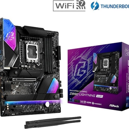 ASRock Z890 Lightning WiFi Motherboard ATX με Intel 1851 Socket 90-MXBPG0-A0UAYZ