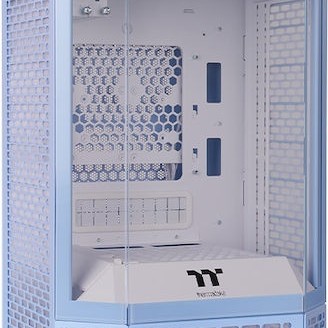 Thermaltake The Tower 250 Gaming Mini Tower Κουτί Υπολογιστή με Πλαϊνό Παράθυρο και RGB Φωτισμό Hydrangea Blue