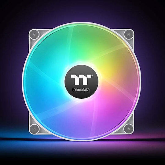Thermaltake CT200 Case Fan με ARGB Φωτισμό και Σύνδεση 4-Pin PWM Λευκό