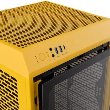 Thermaltake The Tower 200 Mini Chassis Gaming Mini Tower Κουτί Υπολογιστή με Πλαϊνό Παράθυρο Bumblebee