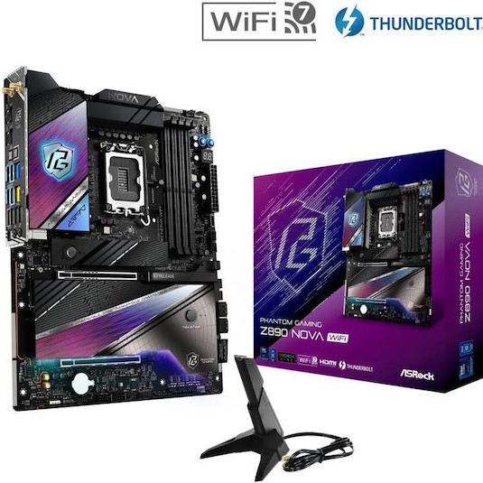 ASRock Phantom Gaming Z890 Nova WiFi Motherboard ATX με Intel 1851 Socket
