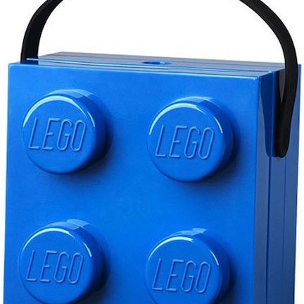 Lego Πλαστικό Παιδικό Δοχείο Φαγητού Μπλε 17 x 11.6 x 6.6εκ.