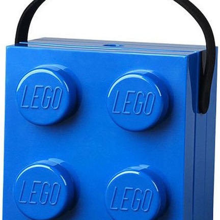 Lego Πλαστικό Παιδικό Δοχείο Φαγητού Μπλε 17 x 11.6 x 6.6εκ.