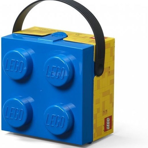 Lego Πλαστικό Παιδικό Δοχείο Φαγητού Μπλε 17 x 11.6 x 6.6εκ.