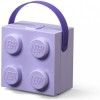 Lego Box Πλαστικό Παιδικό Δοχείο Φαγητού Μωβ 16.56 x 16.5 x 11.7εκ.