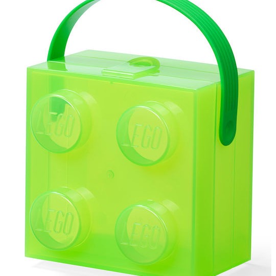 Lego Παιδικό Κουτί Αποθήκευσης από Πλαστικό Πράσινο 16x16x11cm