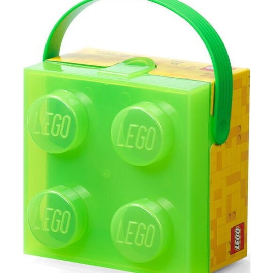 Lego Παιδικό Κουτί Αποθήκευσης από Πλαστικό Πράσινο 16x16x11cm