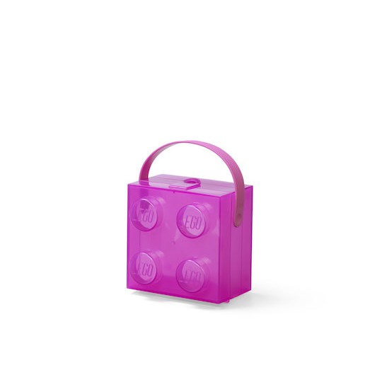 Lego Παιδικό Κουτί Αποθήκευσης από Πλαστικό Μωβ