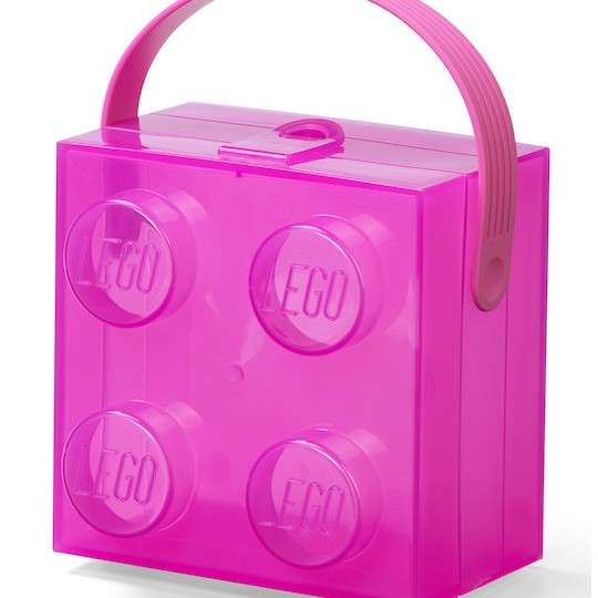 Lego Παιδικό Κουτί Αποθήκευσης από Πλαστικό Μωβ