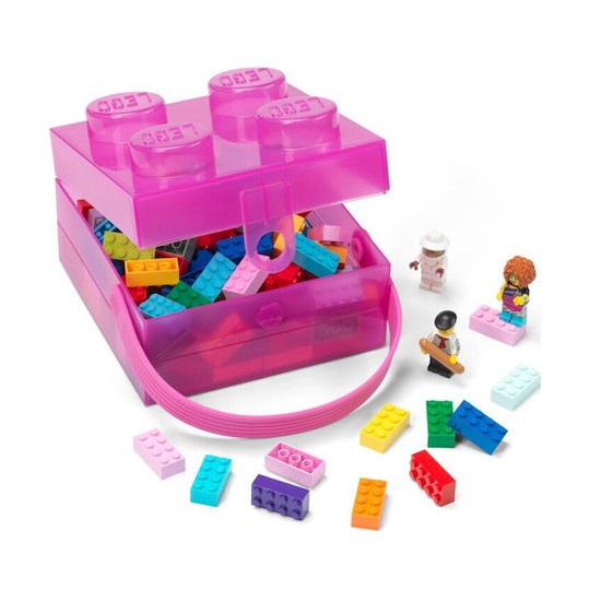 Lego Παιδικό Κουτί Αποθήκευσης από Πλαστικό Μωβ