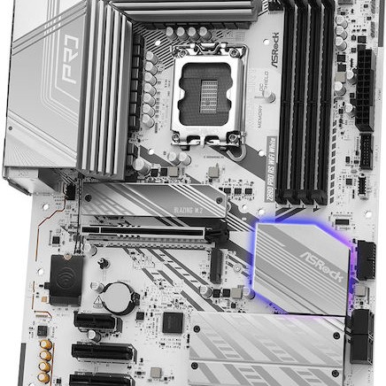 ASRock Z890 Pro RS WiFi White Motherboard ATX με Intel 1851 Socket 90-MXBQC0-A0UAYZ