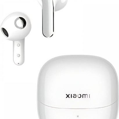 Xiaomi Buds 5 Bluetooth Handsfree Ακουστικά με Αντοχή στον Ιδρώτα και Θήκη Φόρτισης Λευκά
