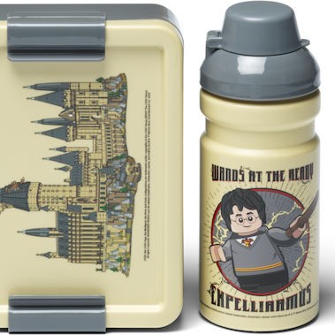 Lego Harry Potter Hogwarts Πλαστικό Παιδικό Σετ Φαγητού Harry Potter Μπεζ