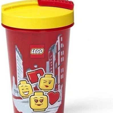 Lego ICONIC GIRL Παιδικό Παγούρι Πλαστικό με Καλαμάκι 500ml